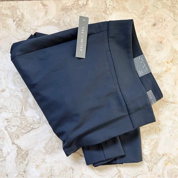 The Limited 10 Tall NWT Straight Leg Navy Suit Pants Pockets - Picture 8 of 8
